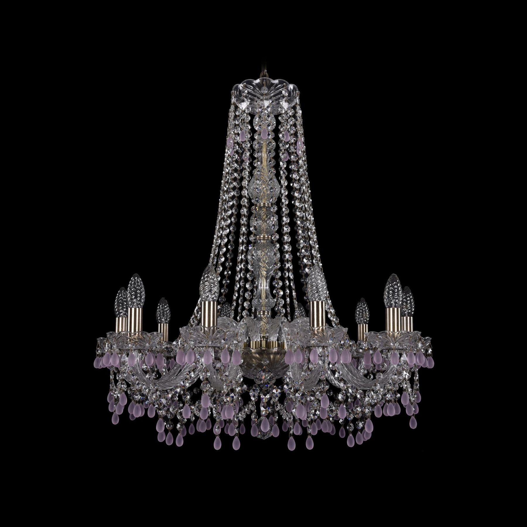 фото Хрустальная люстра 1410/10/240/h-74 pa v7010 bohemia ivele crystal