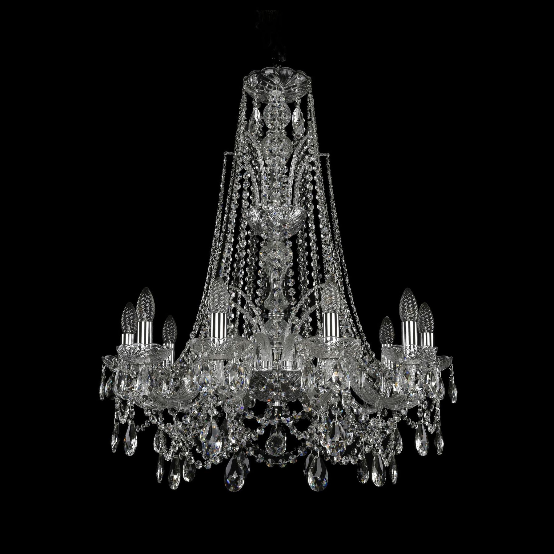 фото Хрустальная люстра 1411/10/240/xl-84 ni bohemia ivele crystal