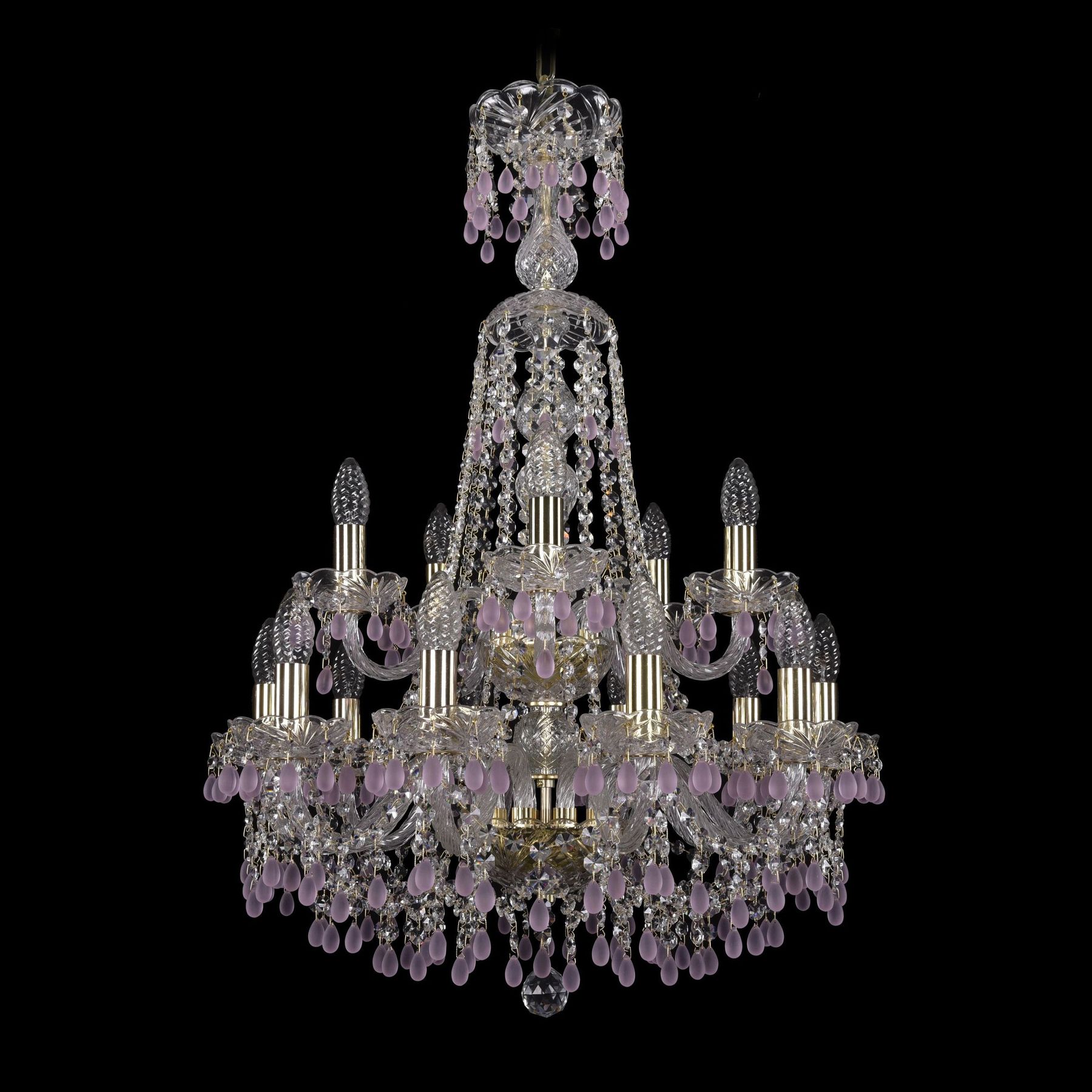 фото Хрустальная люстра 1410/10+5/195/xl-84/2d g v7010 bohemia ivele crystal