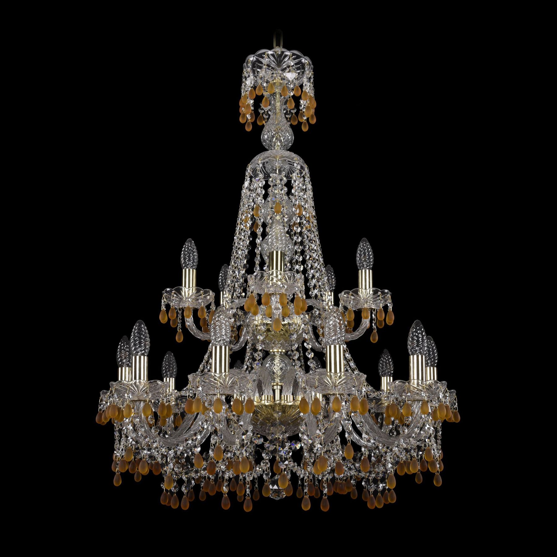 фото Хрустальная люстра 1410/10+5/240/xl-91/2d g v1003 bohemia ivele crystal