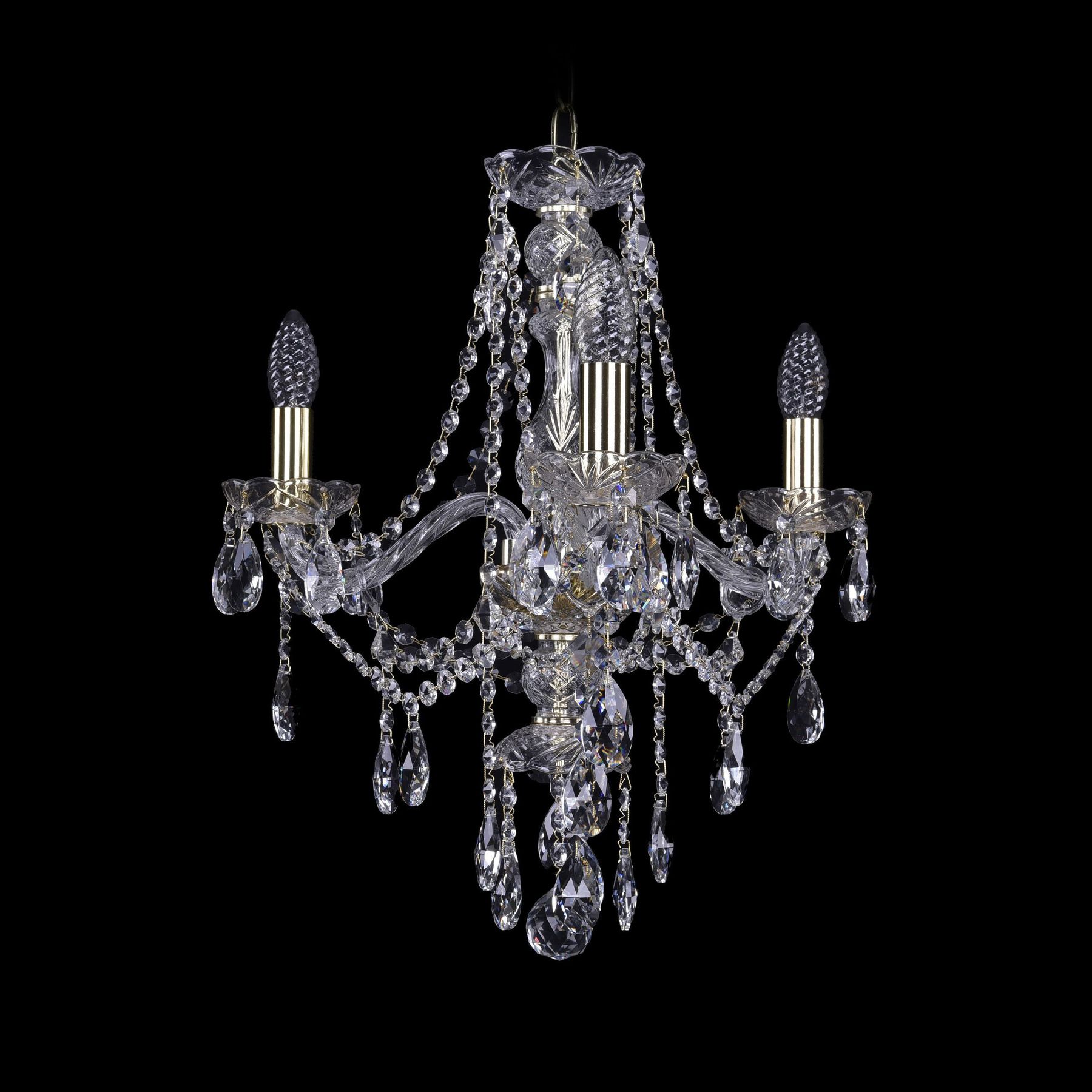 фото Хрустальная люстра 1415/3/165 g bohemia ivele crystal