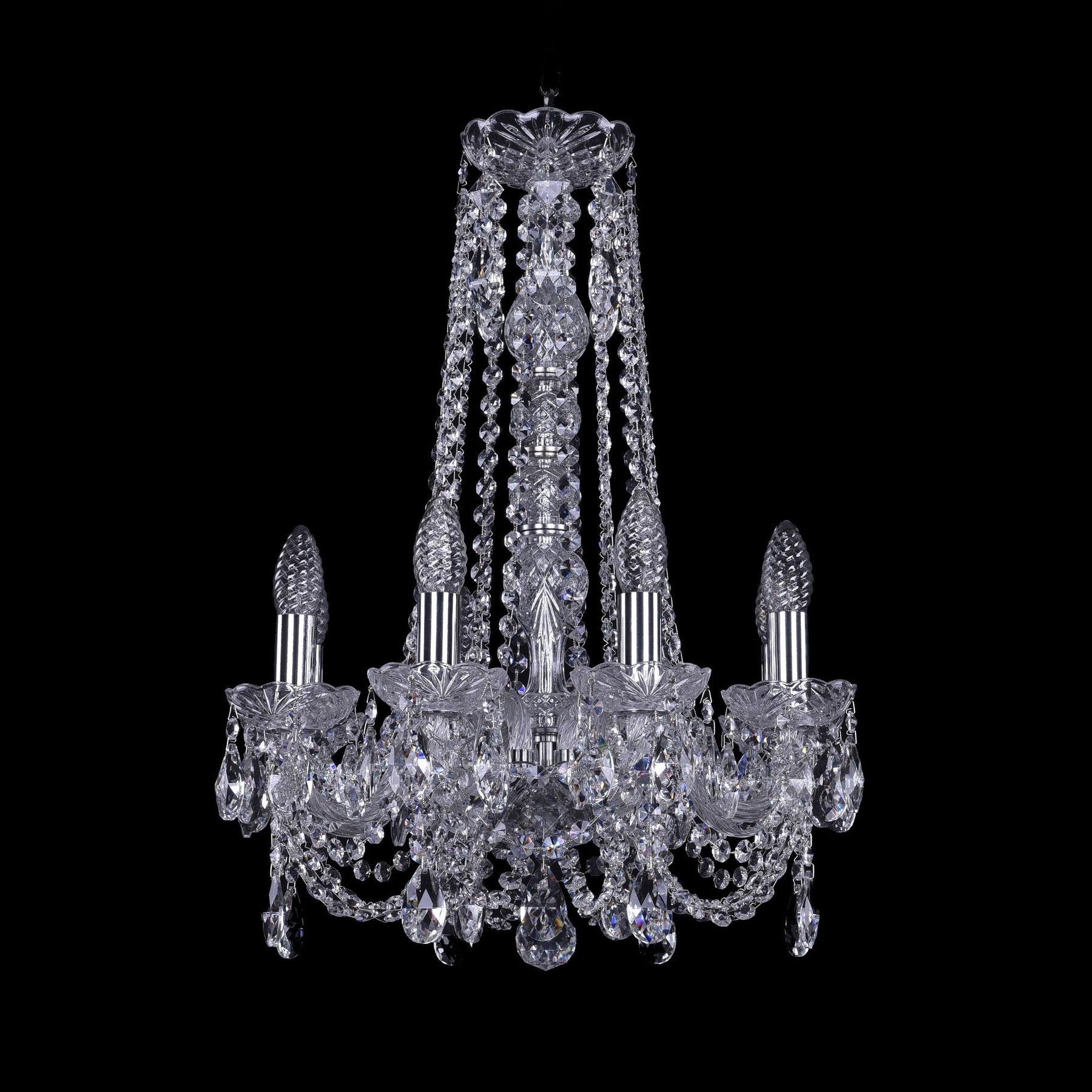 фото Хрустальная люстра 1406/8/141/h-57 ni bohemia ivele crystal
