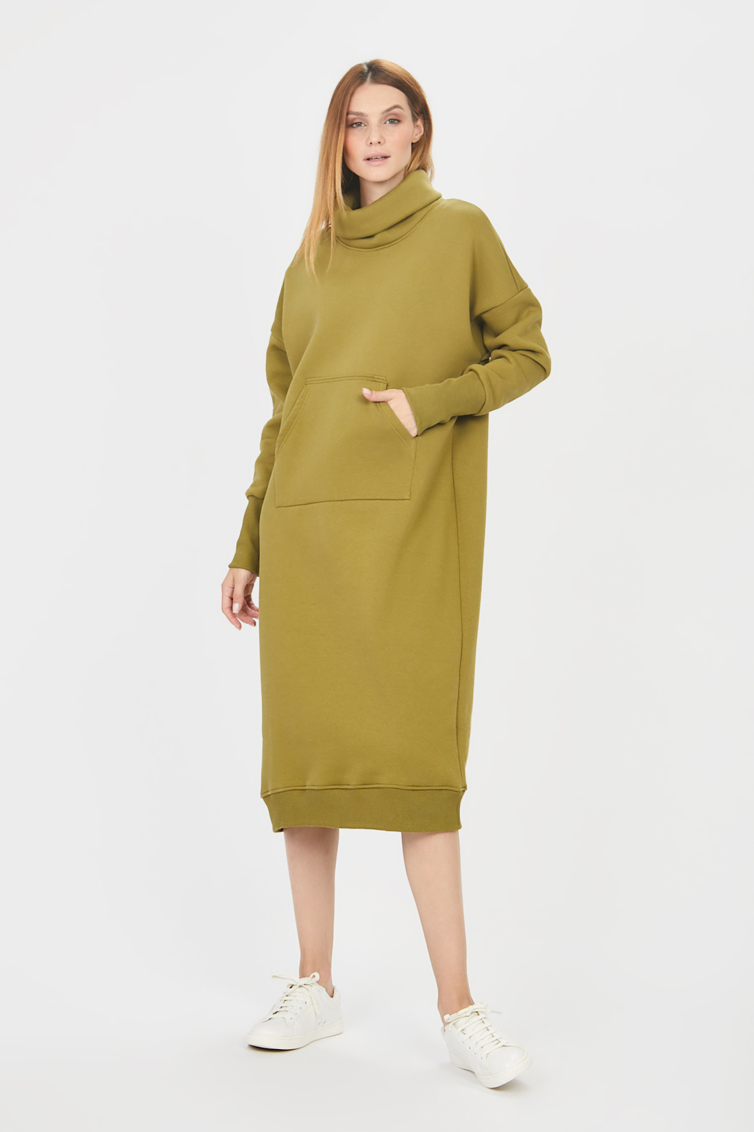 Платье женское Baon B451541 зеленое XL