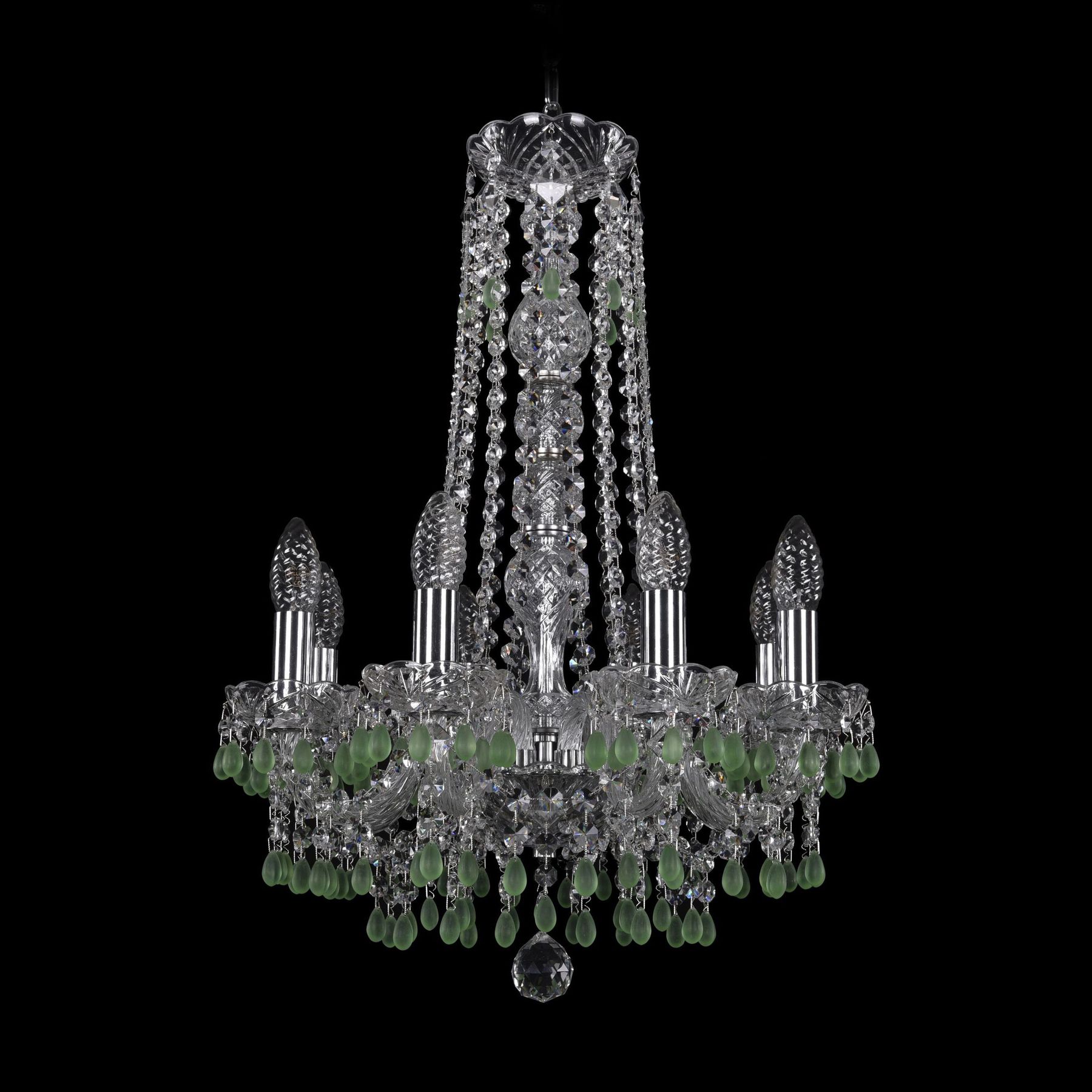 фото Хрустальная люстра 1410/8/141/h-60 ni v5001 bohemia ivele crystal