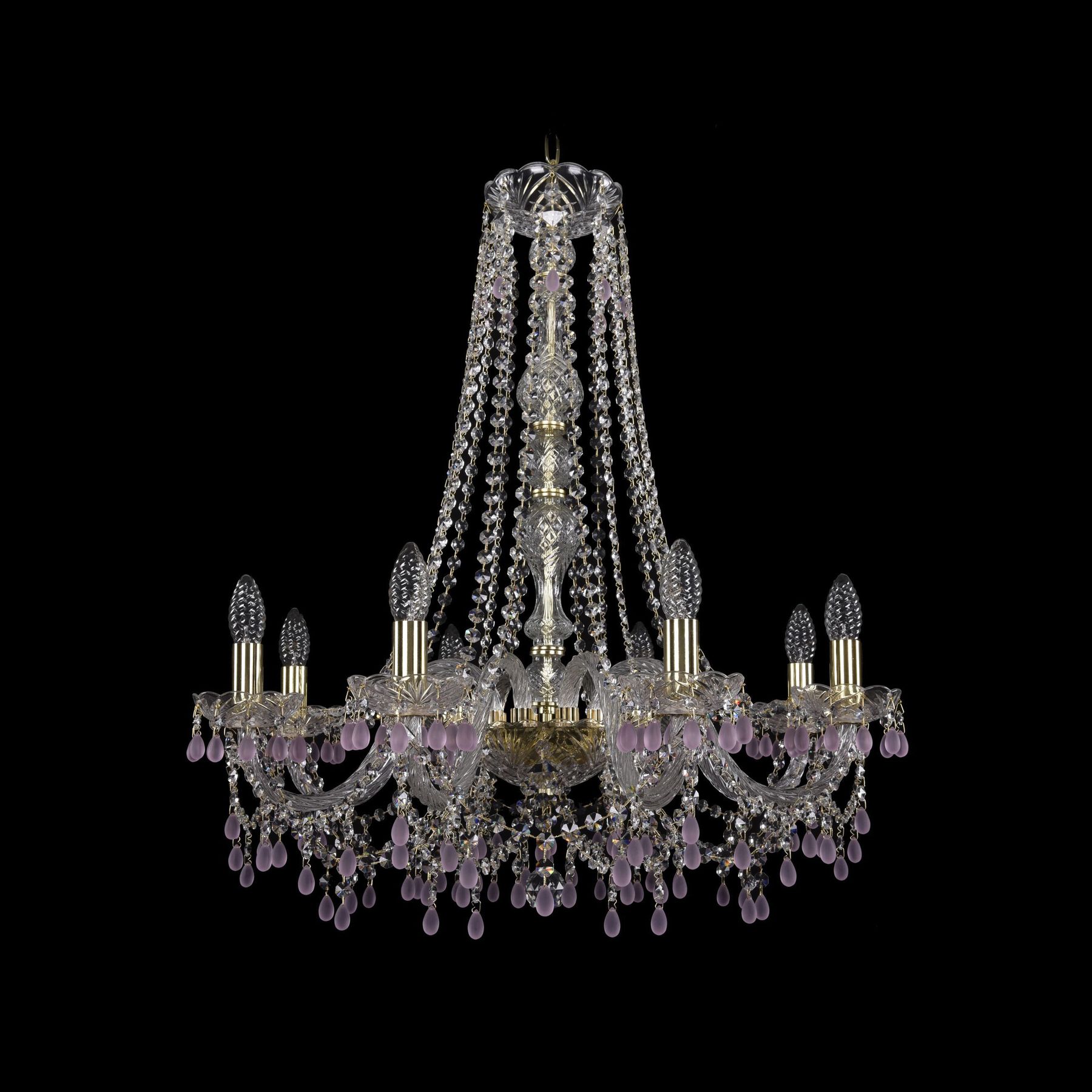 фото Хрустальная люстра 1410/8/240/h-74 g v7010 bohemia ivele crystal