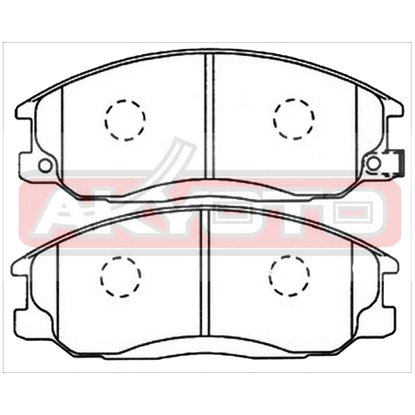 фото Akyoto akd-0103 колодки тормозные дисковые передние () 1шт