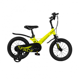 фото Детский двухколесный велосипед maxiscoo space 14", желтый