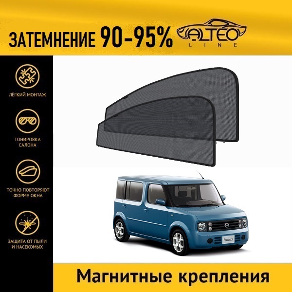 

Автошторки ALTEO на Nissan Cube 2 рестайлинг (Z11) (2005-2006)