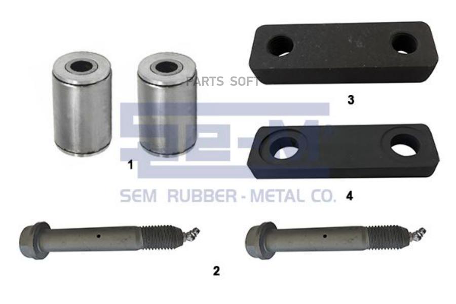 SEM LASTIK РМК РЕССОРЫ 2 ВТУЛКИ 2 БОЛТА 2 СЕРЬГИ