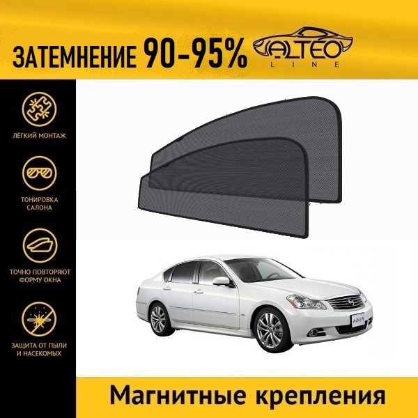 Автошторки ALTEO на Nissan Fuga 1 рестайлинг (Y50) (2007-2009)