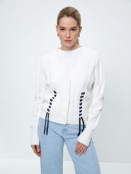 

Кардиган женский ZARINA 3123619819 белый XS, 3123619819
