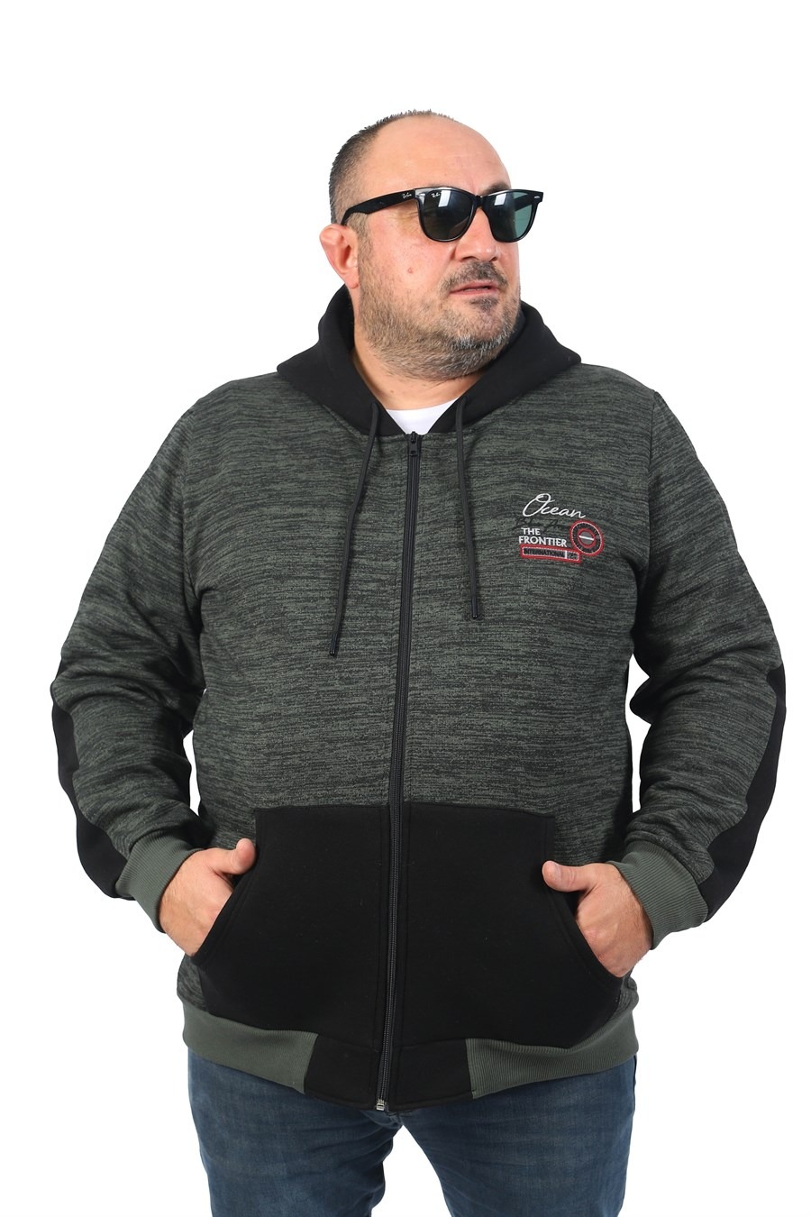 Толстовка мужская MocGrande 227262626 зеленая 3XL