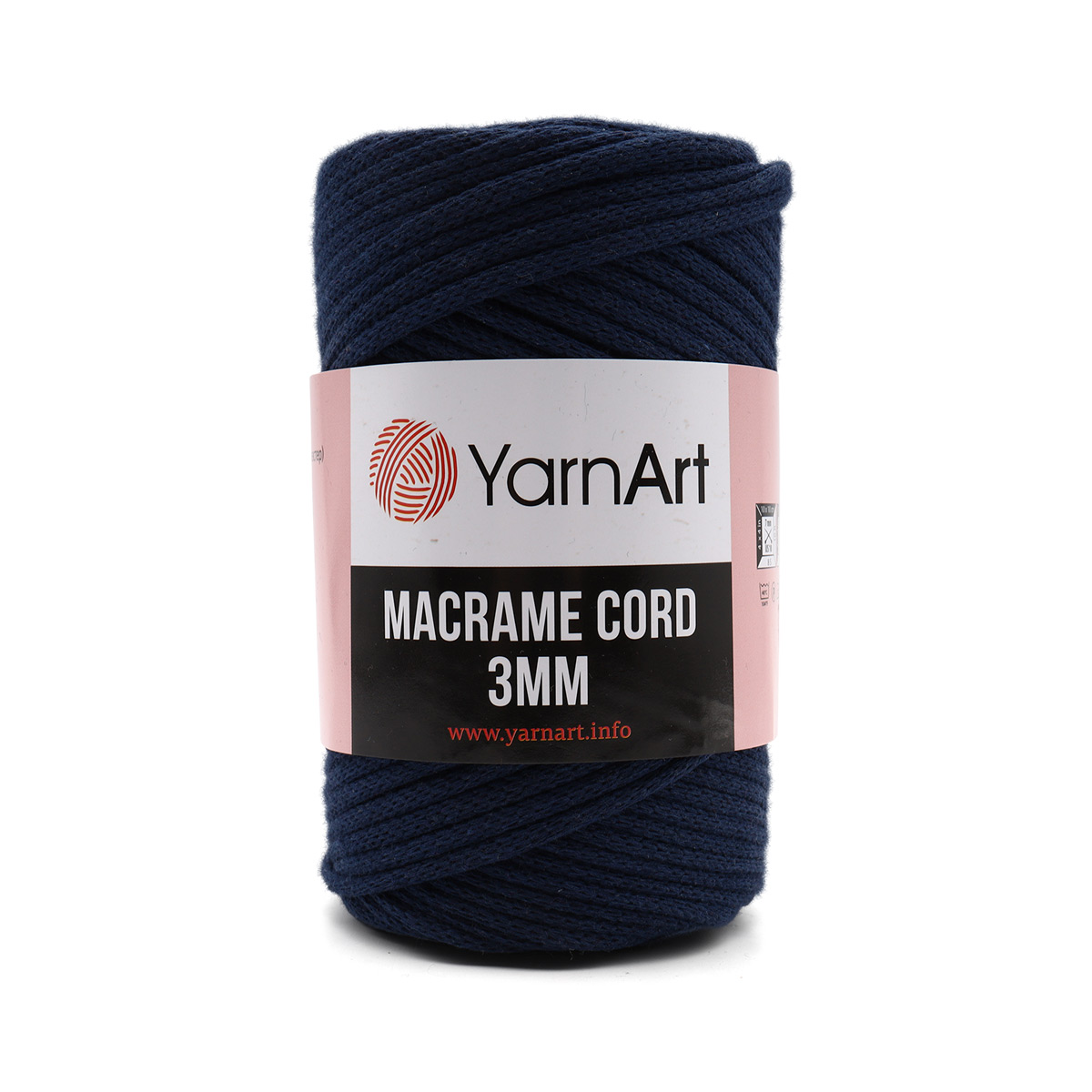 

Пряжа YarnArt 'Macrame Cord 3мм' 250г, 85м (784 индиго), 4 мотка, Синий
