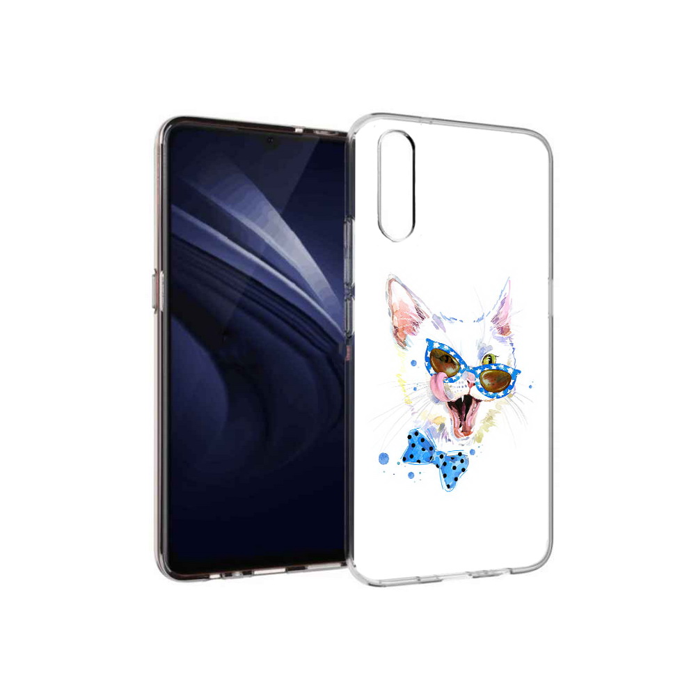 

Чехол MyPads Tocco для Vivo V17 Neo белый кот (PT226959.388.229), Прозрачный, Tocco