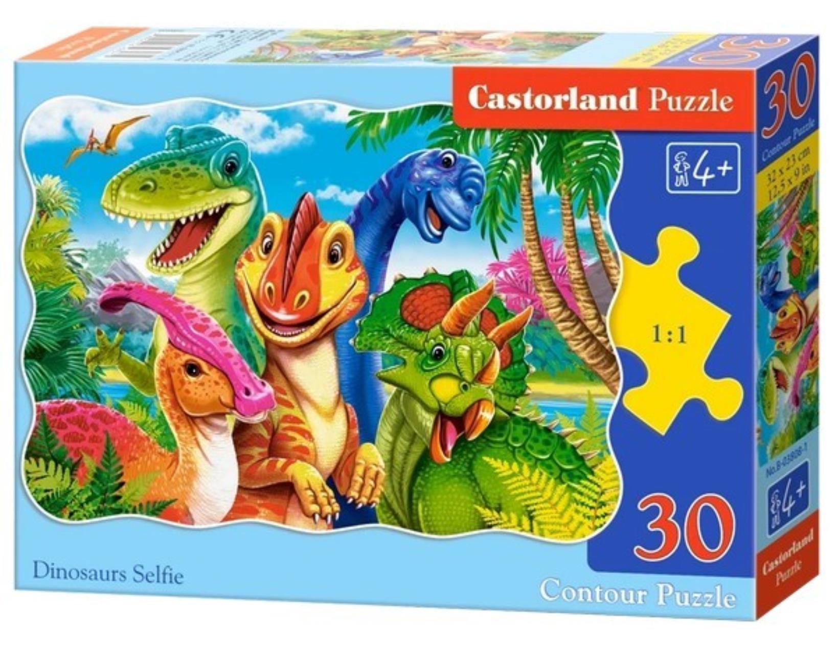 

Пазлы CASTORLAND Селфи динозавров 30 дет