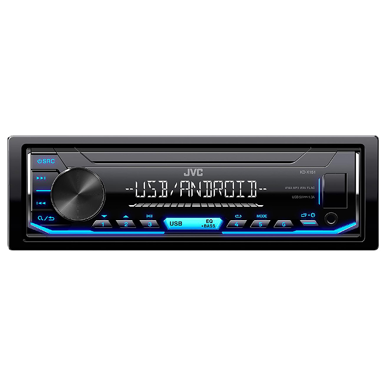 

Магнитола автомобильная 1DIN JVC