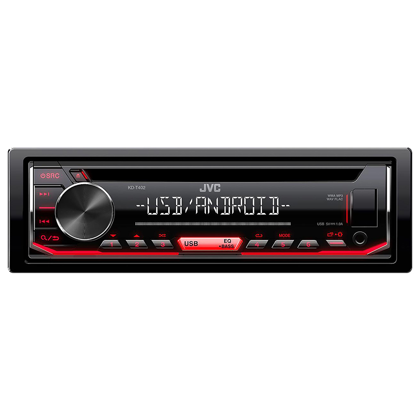 

Магнитола автомобильная 1DIN JVC