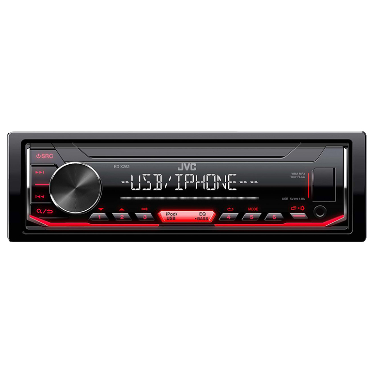 

Магнитола автомобильная 1DIN JVC