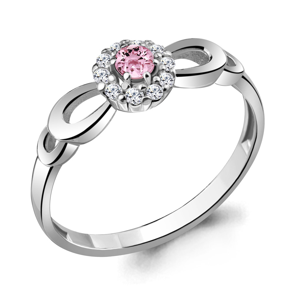

Кольцо из серебра с фианитом р. 15,5 Aquamarine 68813АВ_925_р, 68813АВ_925_р