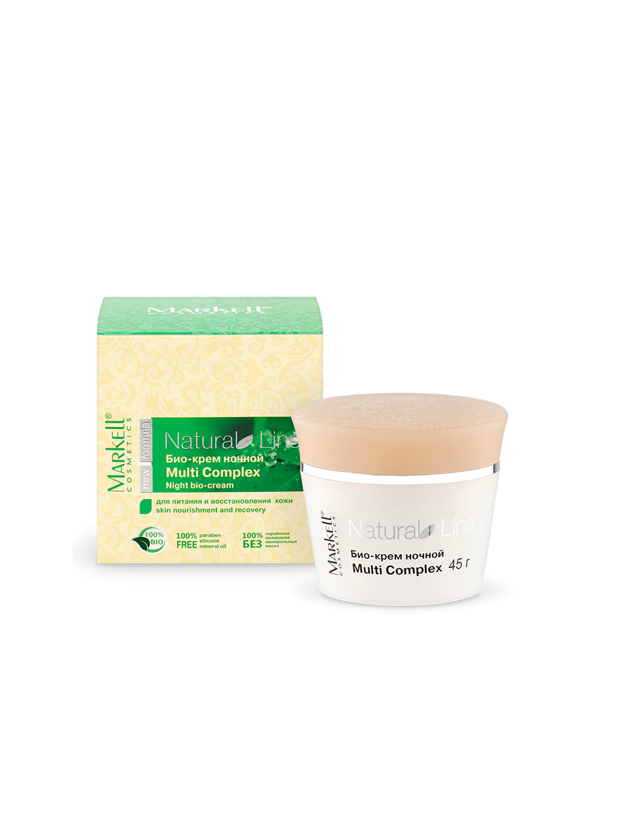 

Био-крем ночной multicomplex Markell NATURAL LINE 45 г, NATURAL LINE