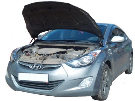 Амортизатор (упор) капота на Hyundai Elantra 12-03(с 2010 по 2016 г.в.)Autoinnovation