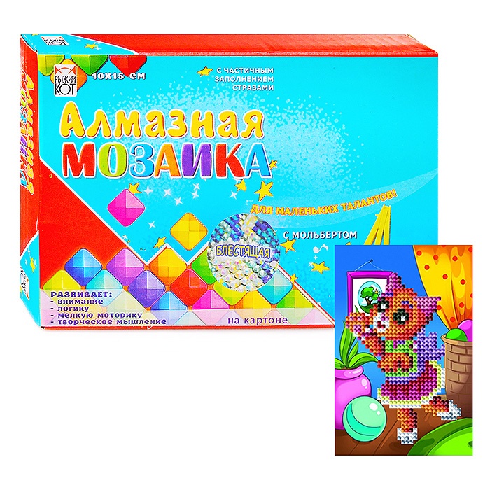 

Рыжий кот (блестящая) Кошечка 10х15 см, (блестящая) Кошечка 10х15 см