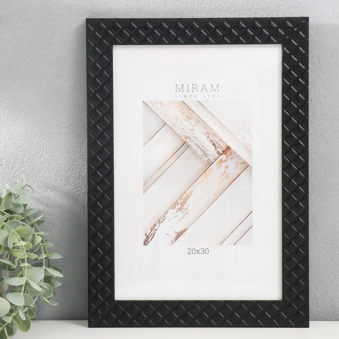 

Фоторамка MIRAM, пластик МИРАМ 9795971, 20х30 см, 642777-8, Черный