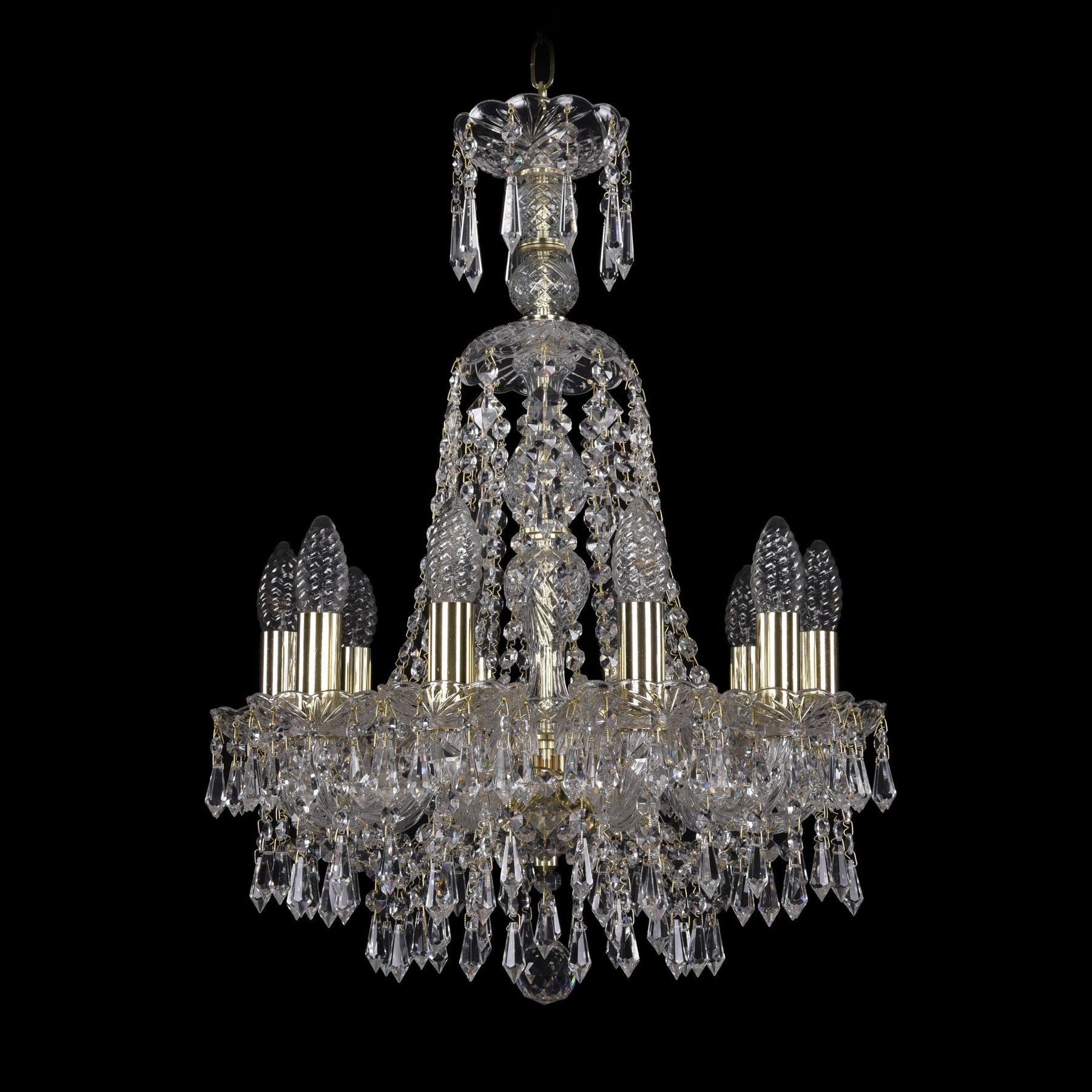 

Хрустальная люстра 1403/10/141/XL-61 G Bohemia Ivele Crystal, 1403/10/141/XL-61 G