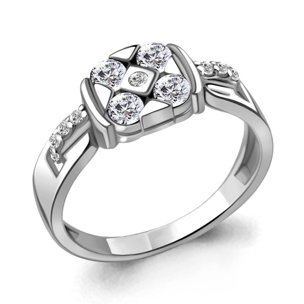 

Кольцо из серебра с фианитом р. 20 Aquamarine 68823А_925_р, 68823А_925_р