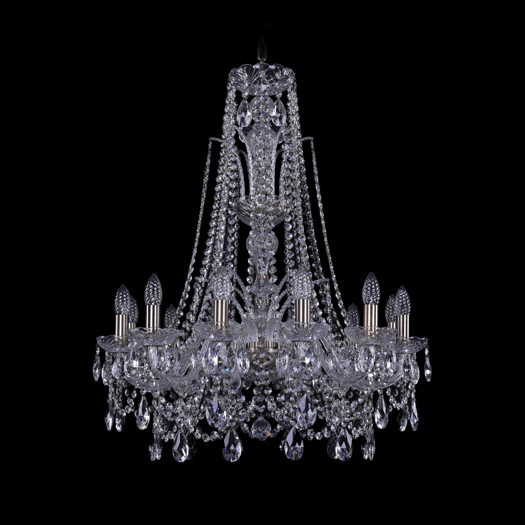 

Хрустальная люстра 1411/12/240/XL-83 Pa Bohemia Ivele Crystal, 1411/12/240/XL-83 Pa