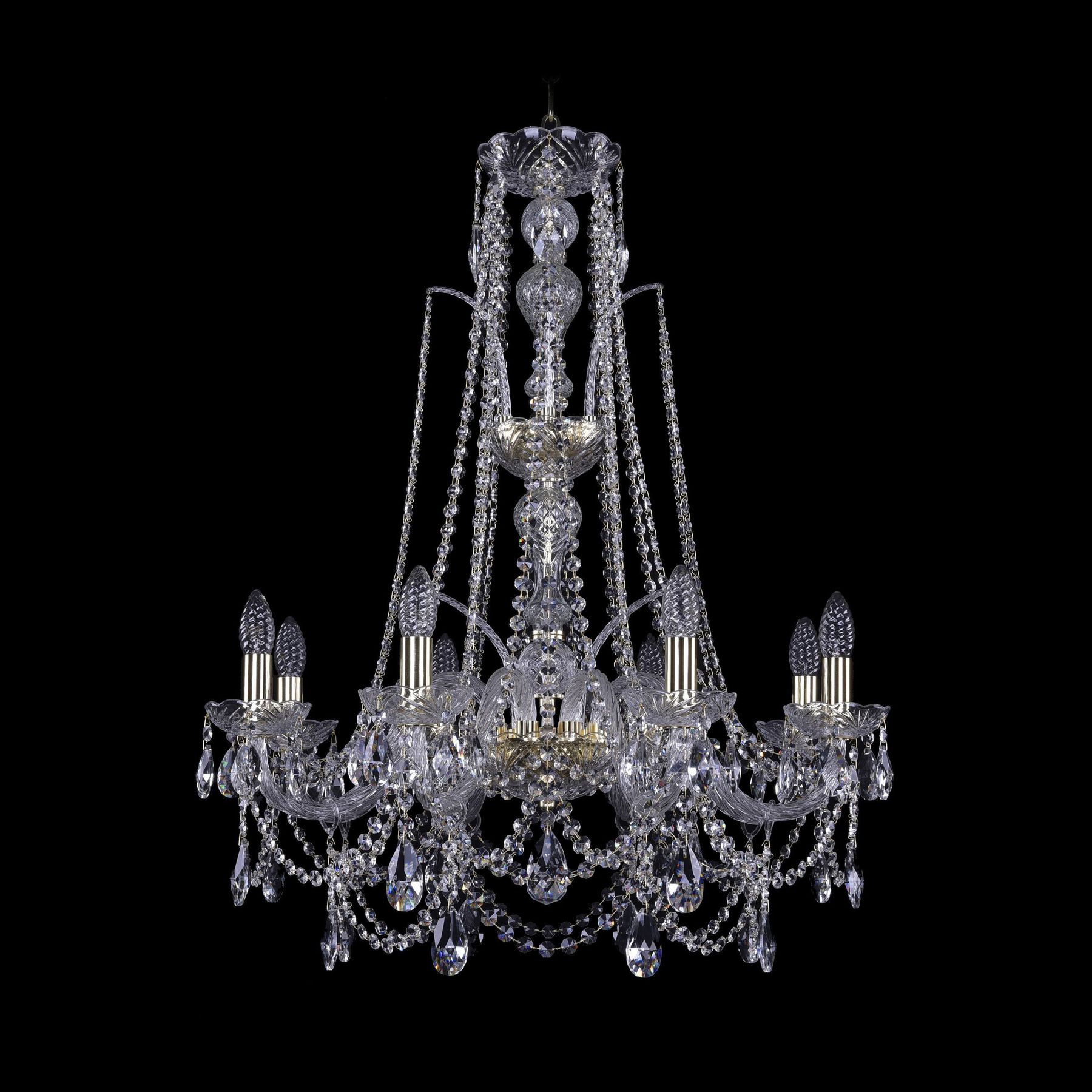 фото Хрустальная люстра 1411/8/240/xl-83 g bohemia ivele crystal