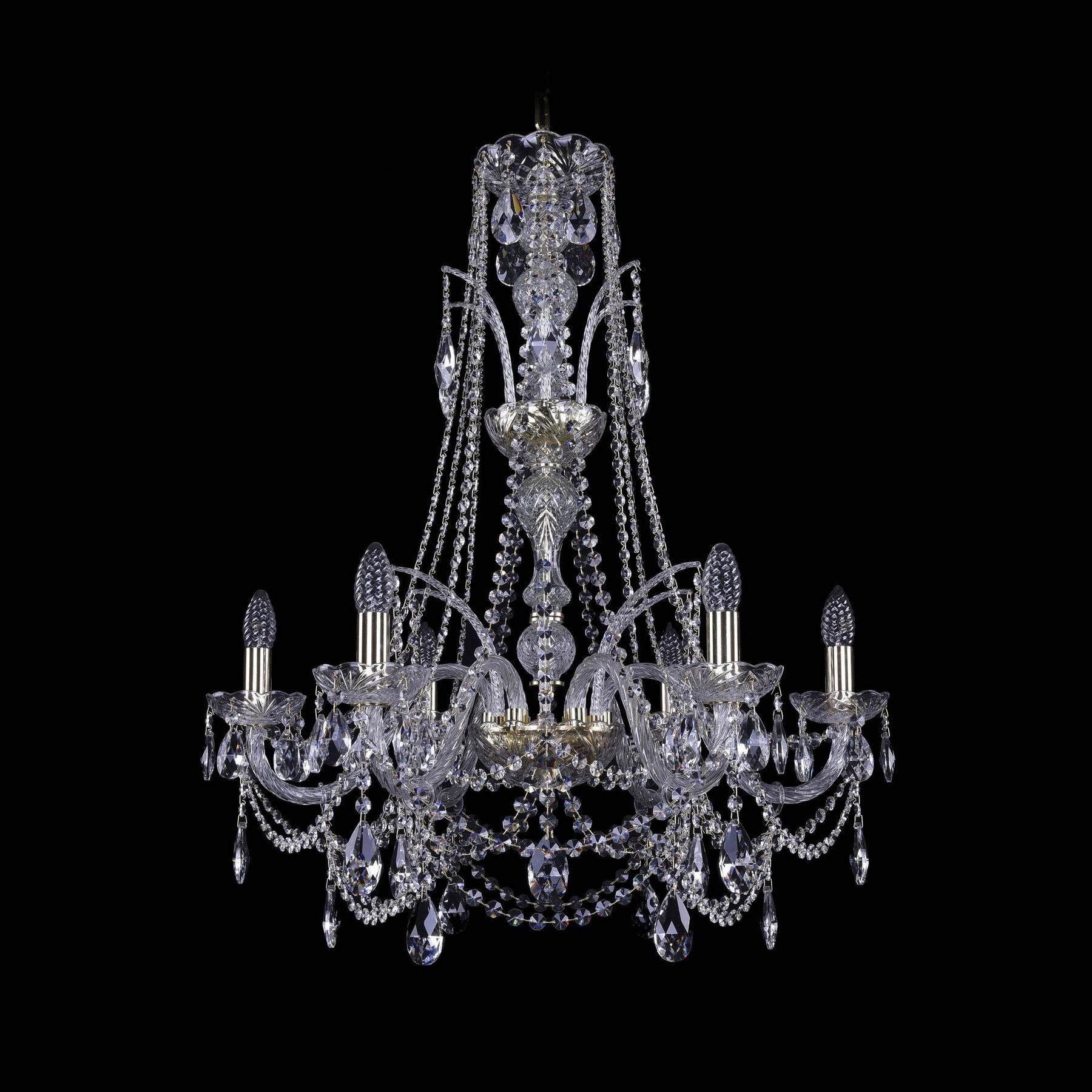 

Хрустальная люстра 1411/6/240/XL-83 G Bohemia Ivele Crystal, 1411/6/240/XL-83 G