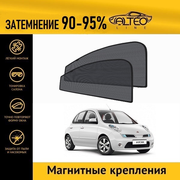 

Автошторки ALTEO на Nissan Micra 3 (K12) (2002-2010) хэтчбек 5d