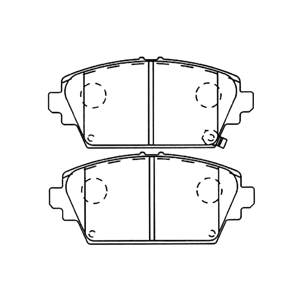 

Тормозные колодки Akyoto передние дисковые AKD-1268