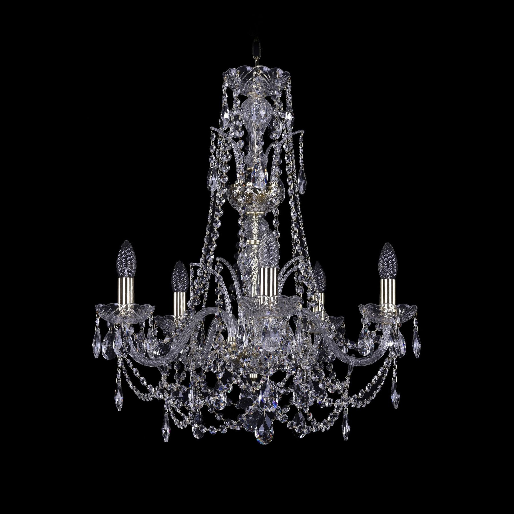 фото Хрустальная люстра 1411/5/195/xl-63 g bohemia ivele crystal