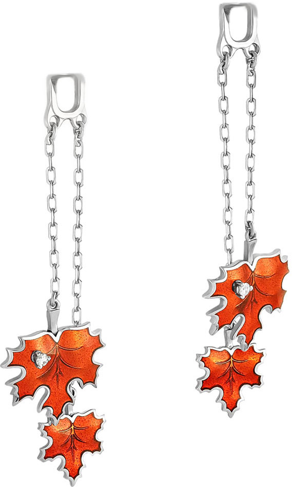 

Серьги из серебра с фианитом swarovski Kabarovsky 12-106-7914, 12-106-7914