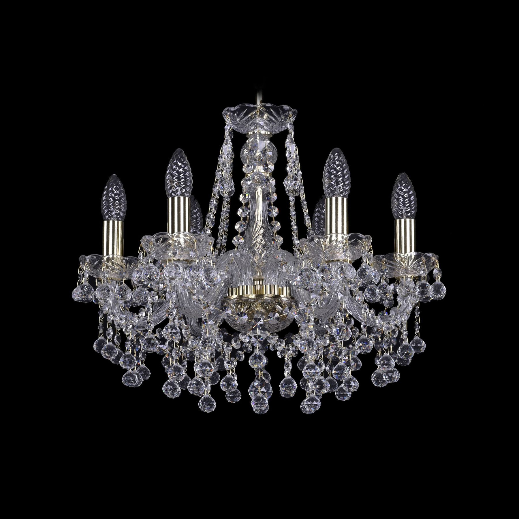 фото Хрустальная люстра 1409/6/160 g bohemia ivele crystal