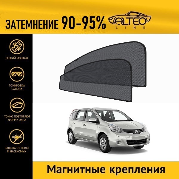 

Автошторки ALTEO на Nissan Note 1 рестайлинг (Е11) (2008-2013)