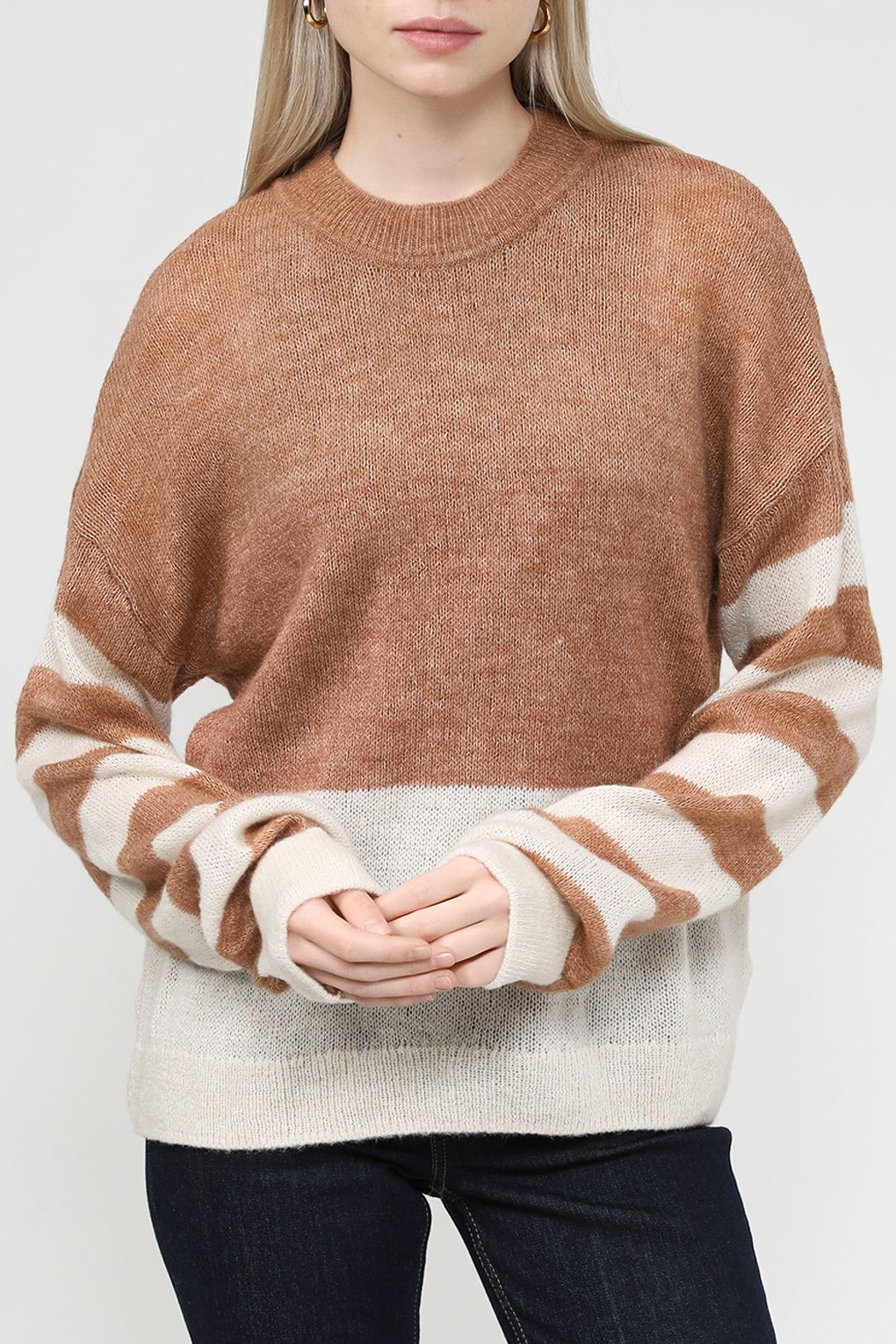 

Джемпер женский Esprit Casual 083EE1I316 коричневый M, 083EE1I316