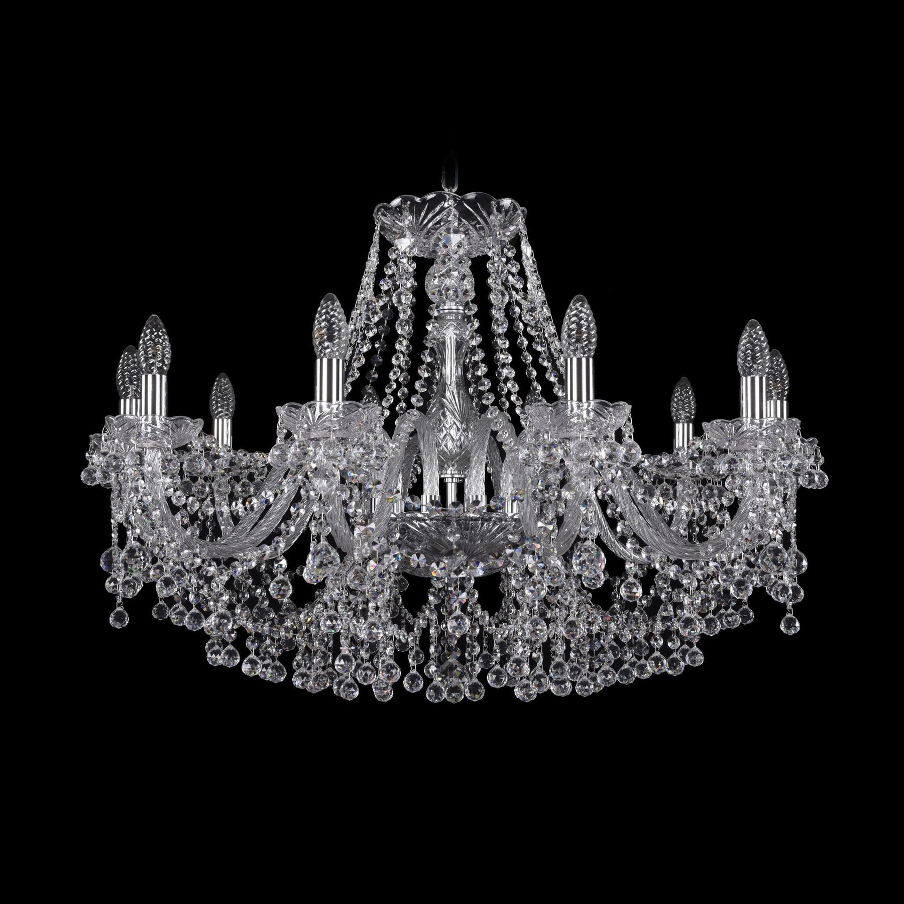 

Хрустальная люстра 1409/10/300 Ni Bohemia Ivele Crystal, 1409/10/300 Ni