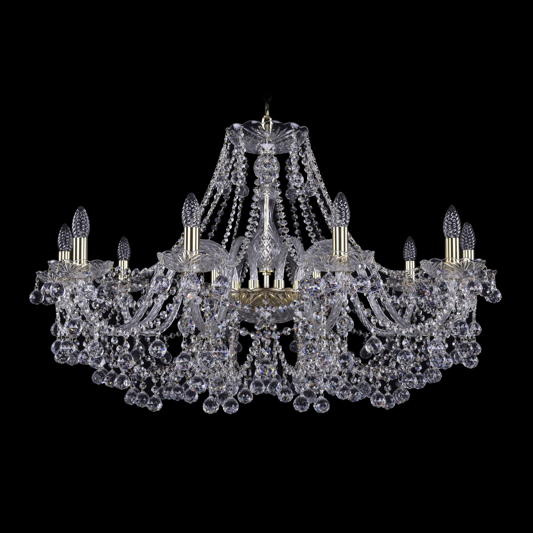 фото Хрустальная люстра 1409/10/360 g bohemia ivele crystal