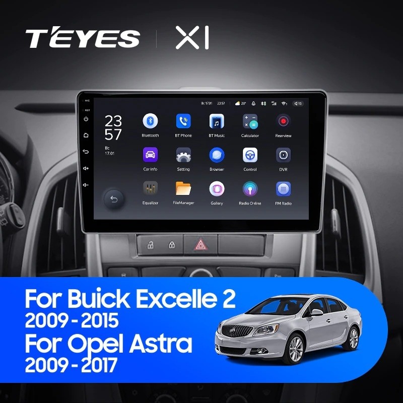 Штатная магнитола Teyes X1 4G 232 Opel Astra J 2009-2017 2600000₽