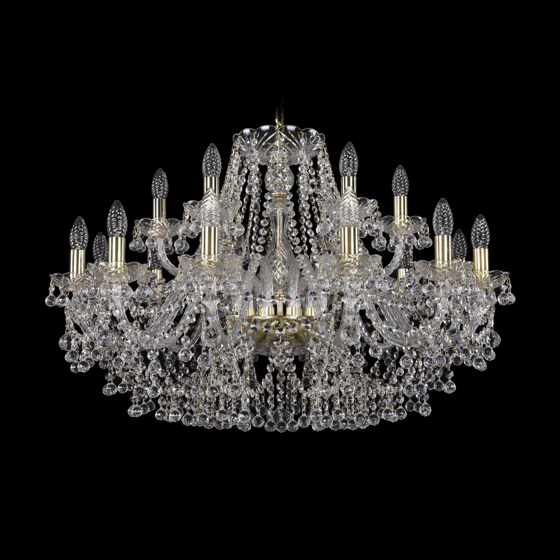 фото Хрустальная люстра 1409/12+6/300 g bohemia ivele crystal