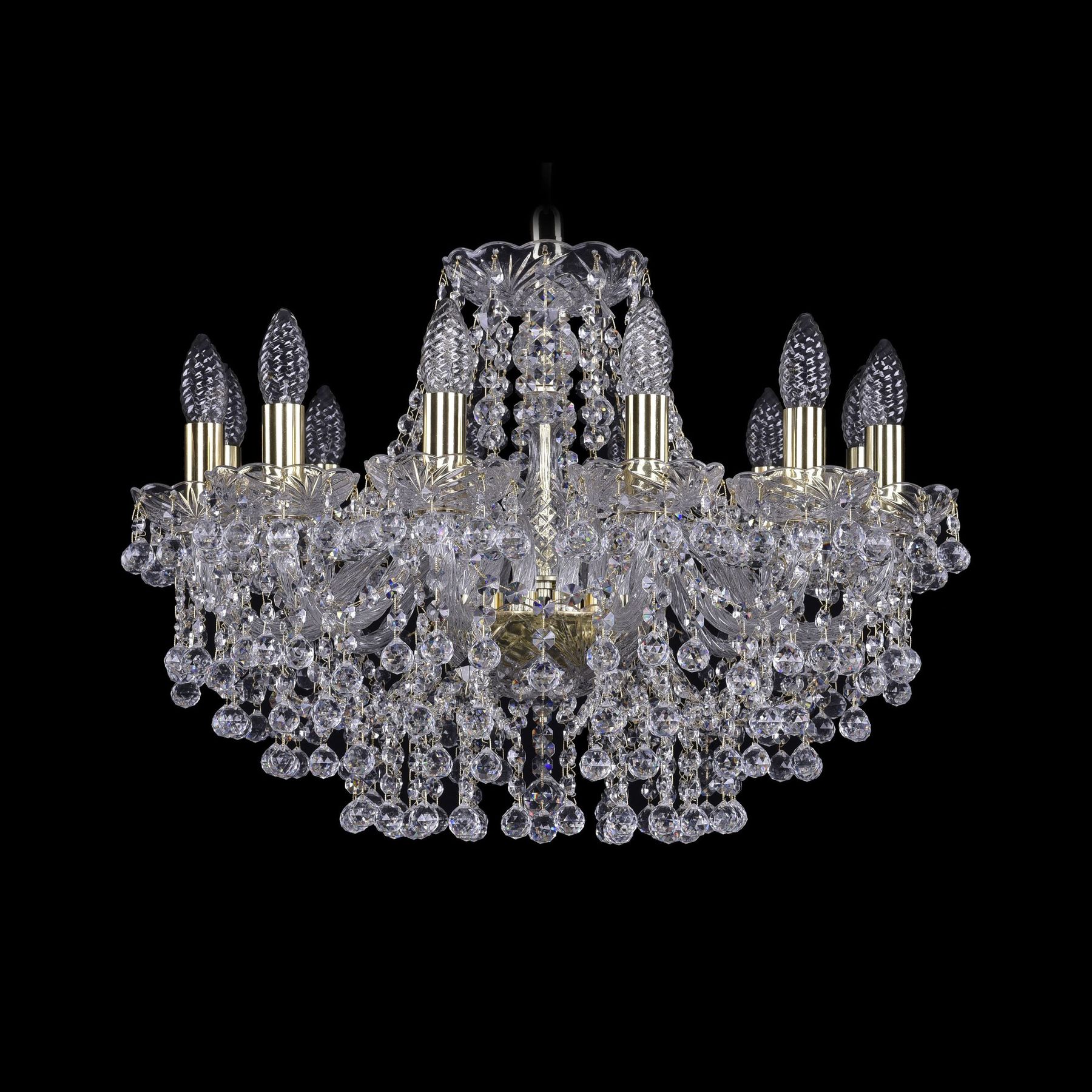 фото Хрустальная люстра 1409/12/195 g bohemia ivele crystal