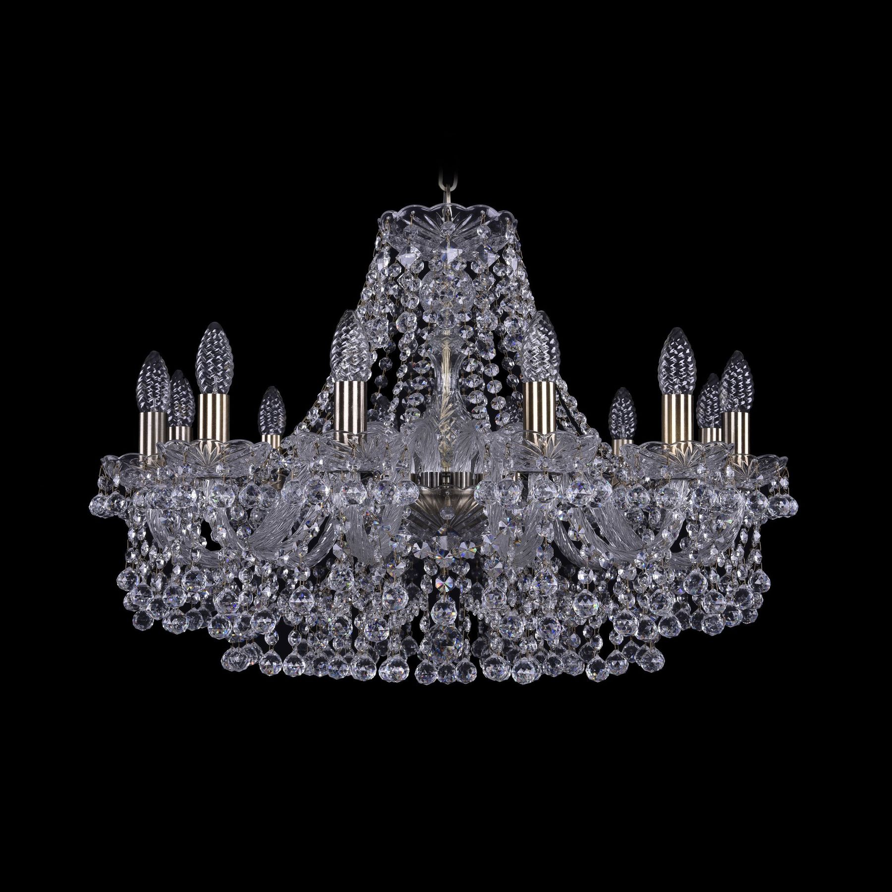 

Хрустальная люстра 1409/12/240 Pa Bohemia Ivele Crystal, 1409/12/240 Pa