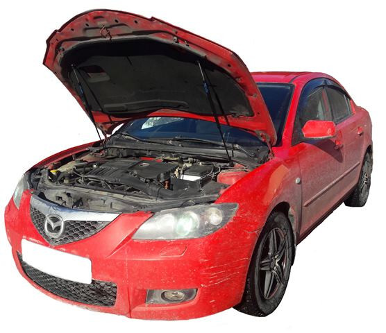 Амортизатор (упор) капота на Mazda 3 08-01/2(с 2003 по 2009 г.в.)Autoinnovation