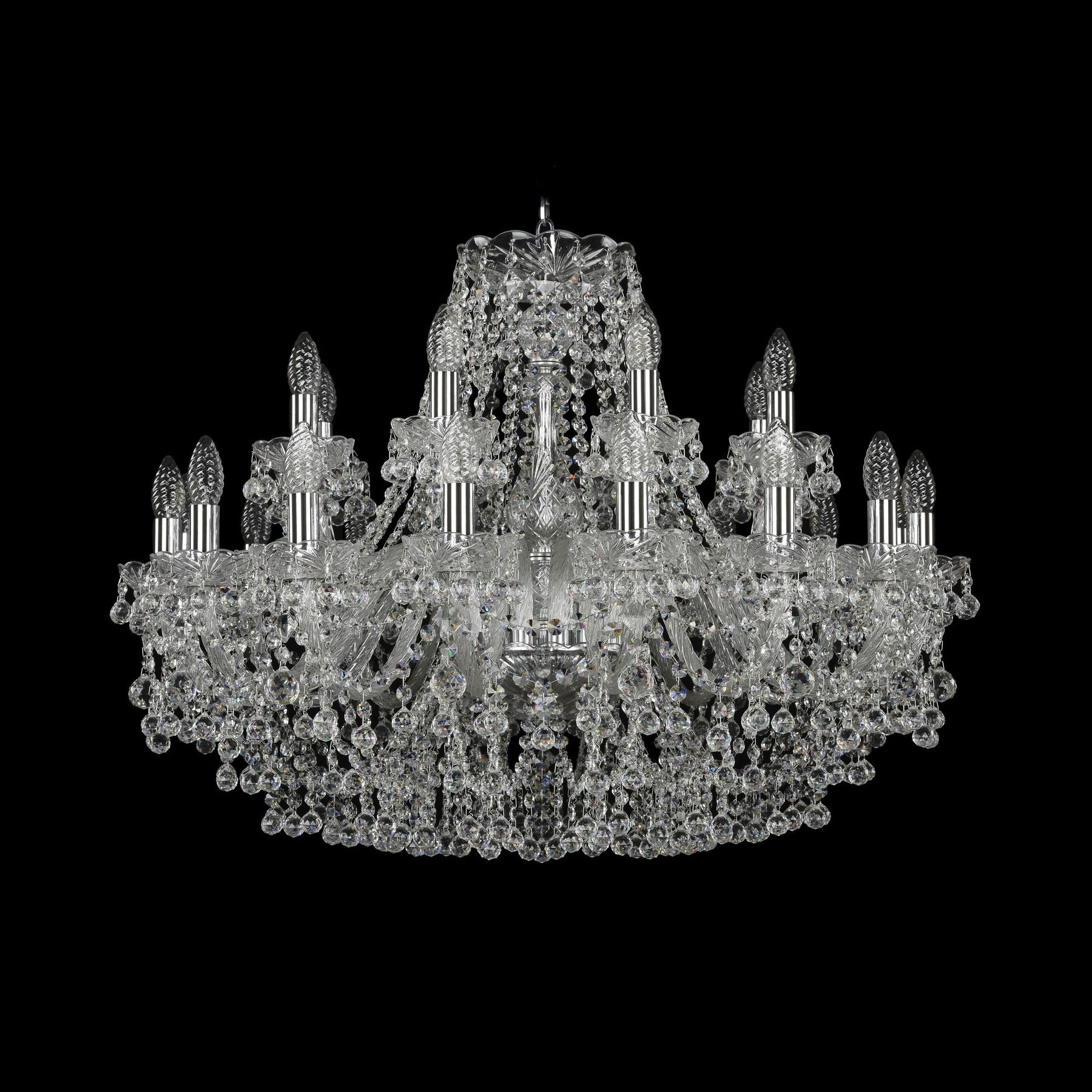 фото Хрустальная люстра 1409/16+8/300 ni bohemia ivele crystal