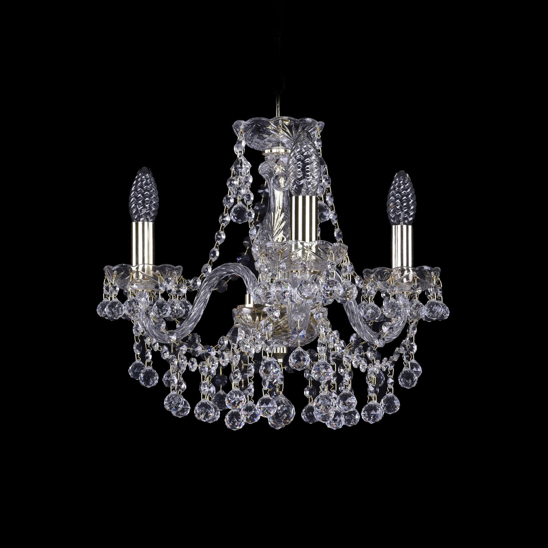 

Хрустальная люстра 1409/3/141 G Bohemia Ivele Crystal, 1409/3/141 G
