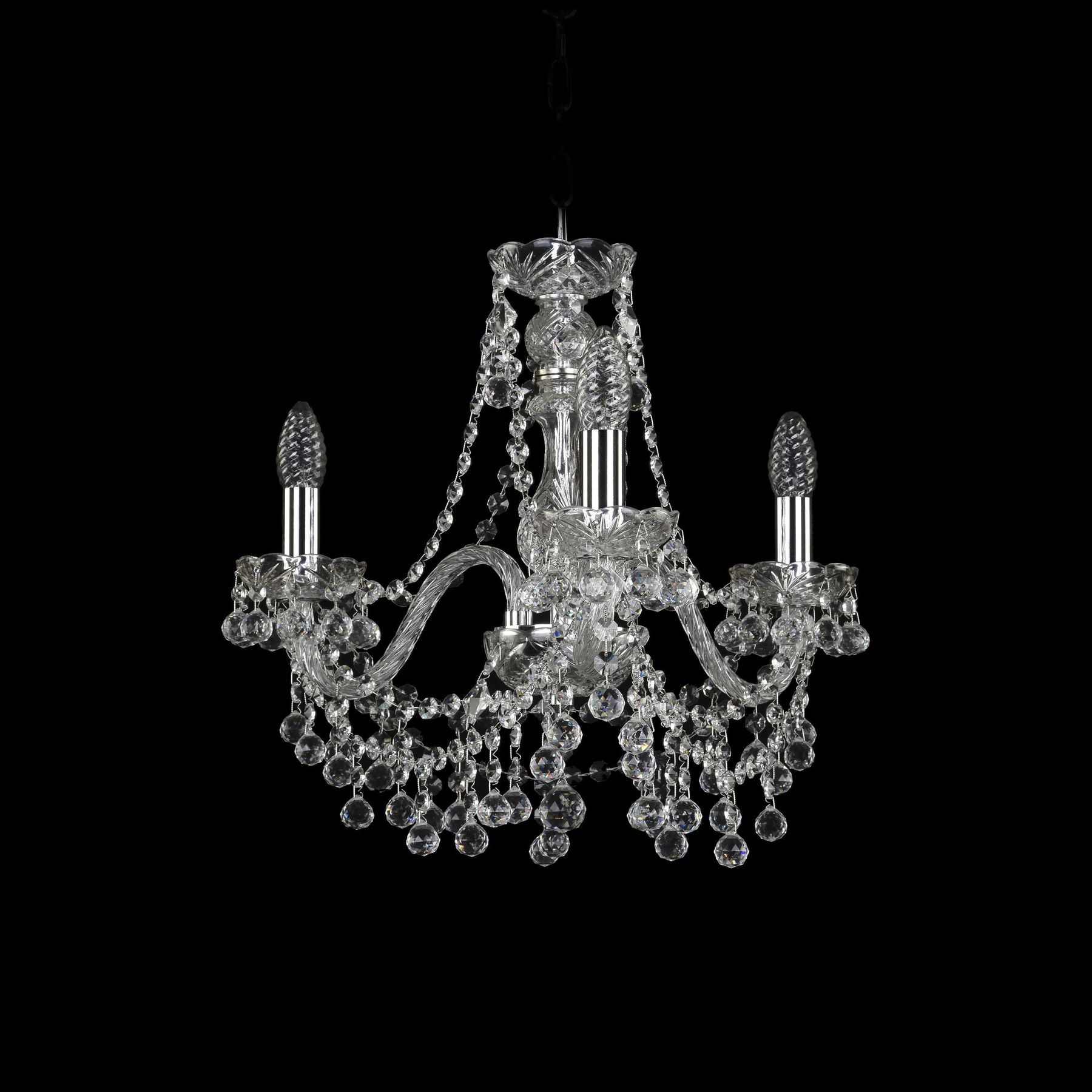

Хрустальная люстра 1409/3/160 Ni Bohemia Ivele Crystal, 1409/3/160 Ni