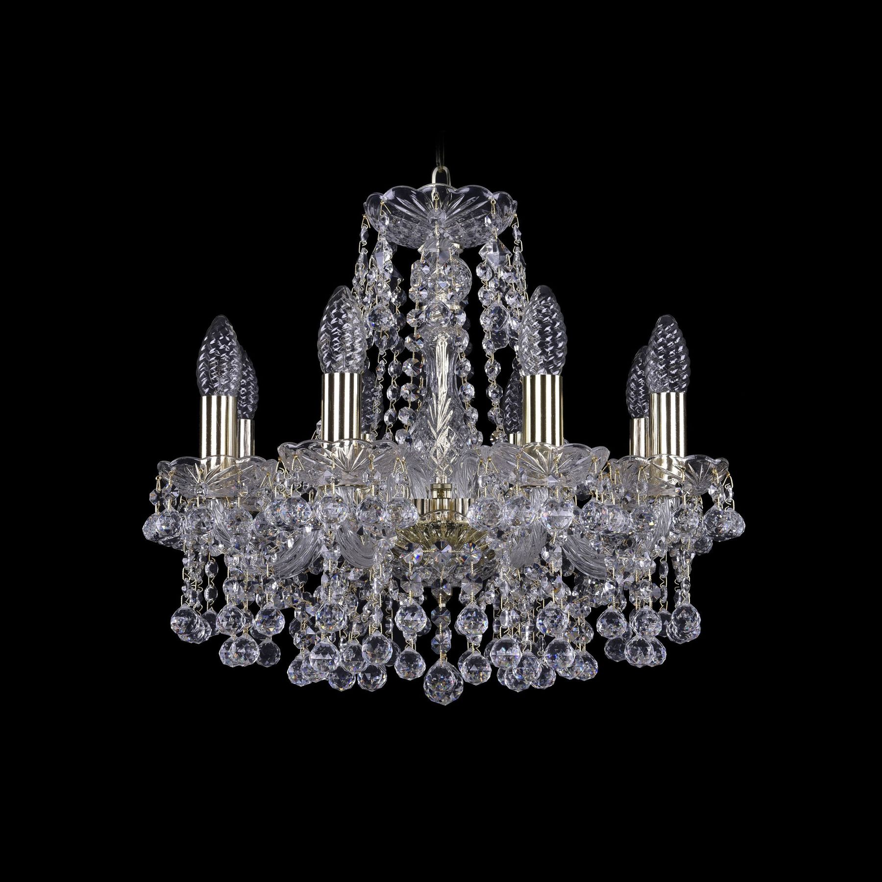 

Хрустальная люстра 1409/8/141 G Bohemia Ivele Crystal, 1409/8/141 G